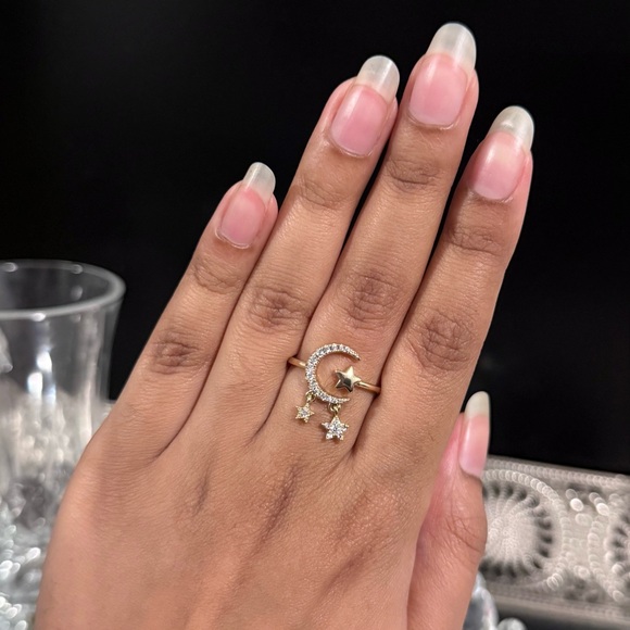Moon and Star Ring - Picture 4 of 5